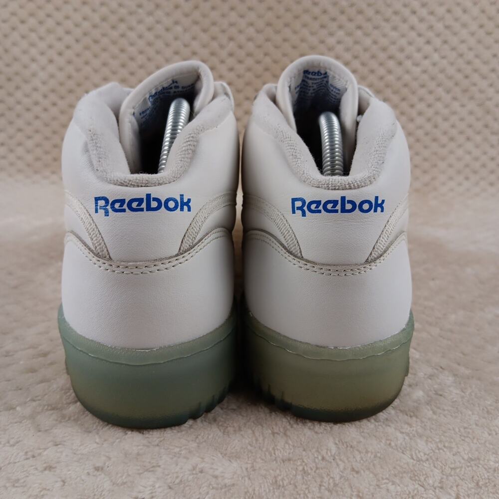 Men’s Size 8.5 Reebok North Carolina Classic Sneakers White Light Blue Accents - Picture 5 of 14